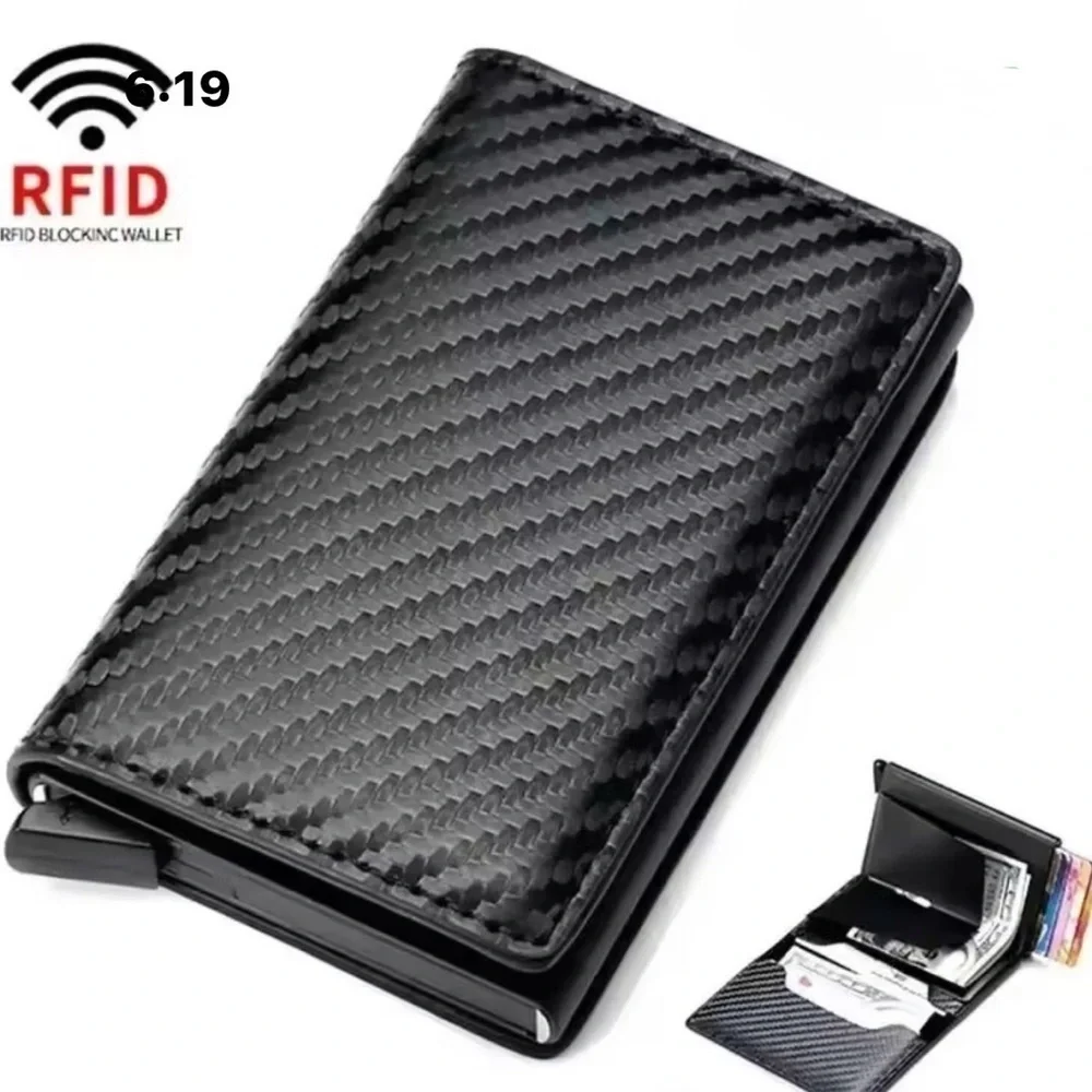 RFID Wallet with Spring Loaded Card Holder